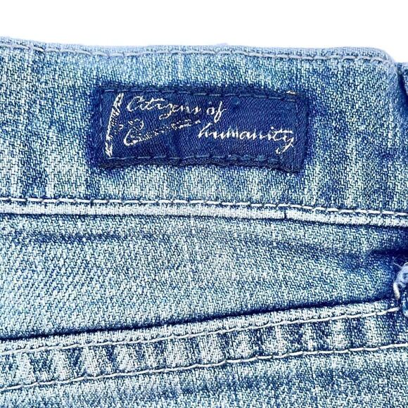 Citizens of Humanity Distressed Cutoff Jean Shorts - Picture 5 of 10